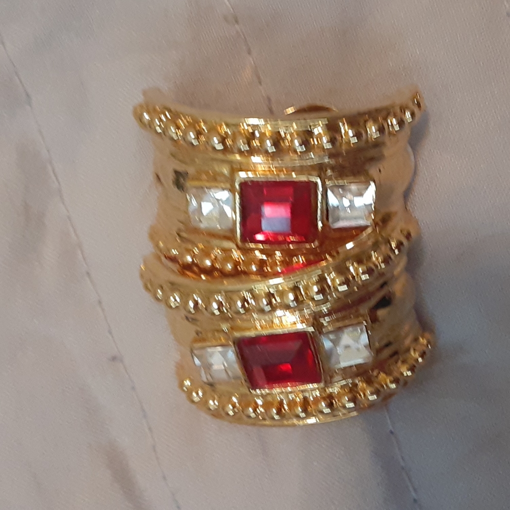 Gold plated earbobs
